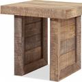 Loon Peak® Yaiza Solid Wood Butcher Block Style End Or Side Table in Gray | 19.7 H x 19.7 W x 19.7 D in | Wayfair 9DF9739F993A43CD80E66AB9C1048ADA