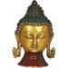 Bungalow Rose Lord Buddha Head - Tibetan Buddhist Metal in Yellow | 5.5 H x 4 W x 2.4 D in | Wayfair E273EC5212C64DD98BB79DCDE439161B