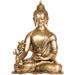 Bungalow Rose Tibetan Buddhist God The Medicine Buddha Metal in Yellow | 15 H x 11 W x 6.5 D in | Wayfair F7A23977C57B41C99EA350300653D02C