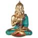 Bungalow Rose Tibetan Buddhist Lord Buddha In Vitark Mudra Metal in Yellow | 12.6 H x 10 W x 5.7 D in | Wayfair 74D43CD80E0C4B19B1D15B71F2FC052A