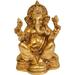 Bungalow Rose Lord Ganesha Metal in Yellow | 5.5 H x 3.5 W x 2.5 D in | Wayfair 6B7084B50AD34212A286FE6F23A1547D