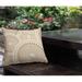 ULLI HOME Pierson Tribal Abstract Indoor/Outdoor Throw Pillow Polyester/Polyfill blend in White/Brown | 20 H x 20 W x 4.3 D in | Wayfair