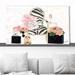 House of Hampton® Arive Late (Horizontal) By Jodi - Graphic Art Plastic/Acrylic in Pink/White | 18 H x 30 W x 1 D in | Wayfair