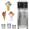 YXMxxm Commercial Ice Cream Maker Machine, Stainless Steel Chill Drink Mixer with 3 Cups, Makes Ice Cream, Sorbet, Frozen Yoghurt,500W