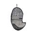 Cordelia Hanging Basket Egg Chair Swing - Resin Wicker - Gray Cushions