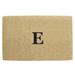 Monogrammed Brown Coir 22 x 36 Heavy Duty Door Mat - 22 inches x 36 inches