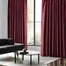 Exclusive Fabric Ruby Vintage Faux Textured Dupioni Silk Curtain (1 Panel)