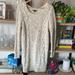 American Eagle Outfitters Dresses | Cream And Grey Sweater Dress | Color: Cream/Gray | Size: M