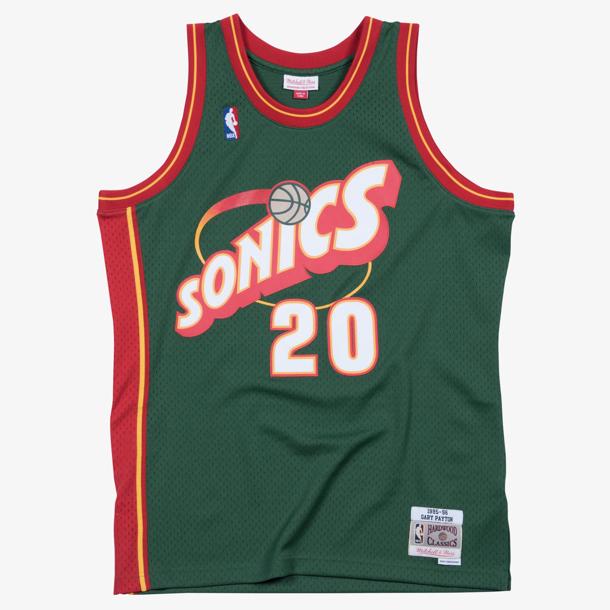 Maillot Swingman Extérieur Seattle SuperSonics 1995-96 Mitchell & Ness – Vert – Gary Payton - Homme Taille: M
