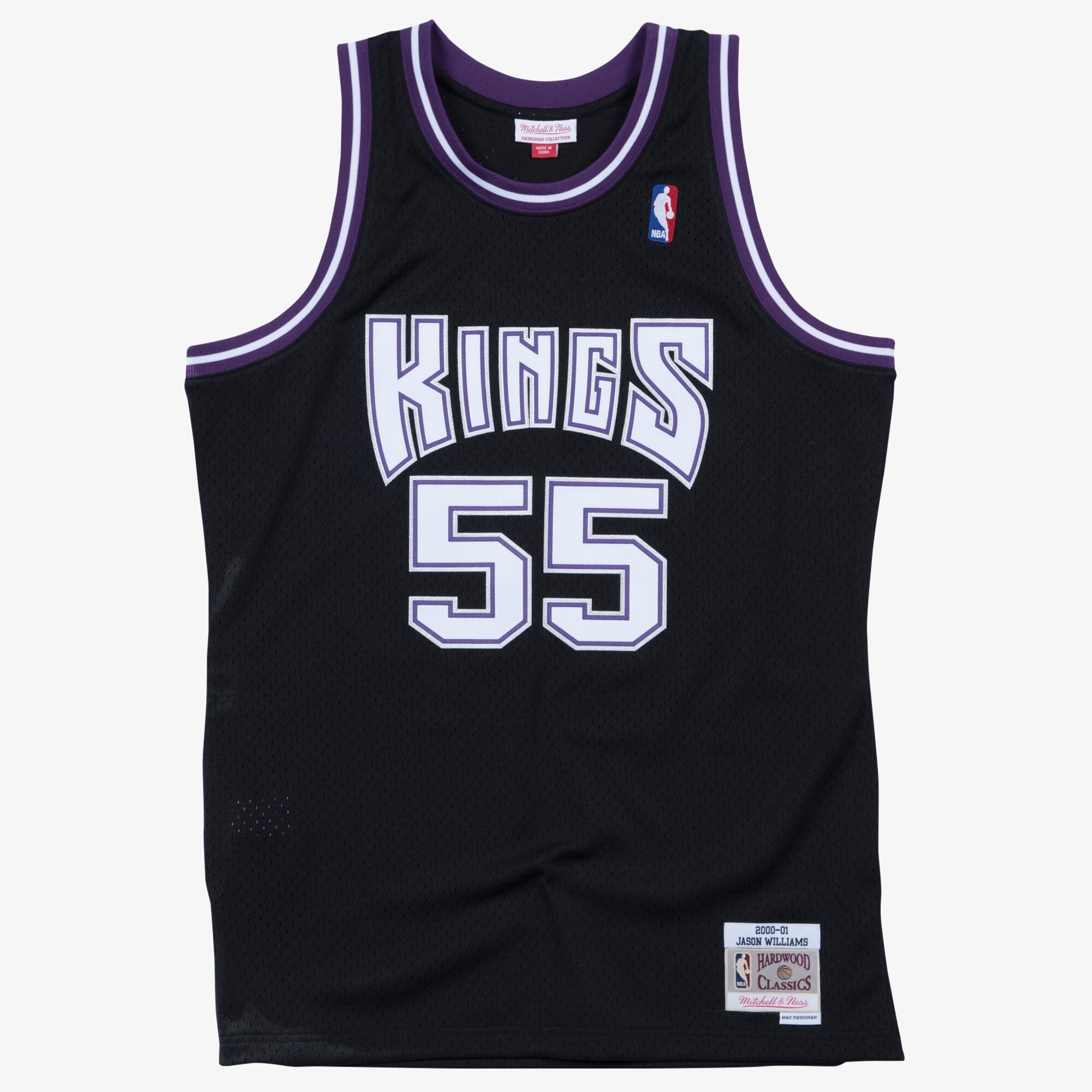 Maillot Swingman Extérieur Sacramento Kings 2000-01 Mitchell & Ness – Noir – Jason Williams - Homme Taille: S