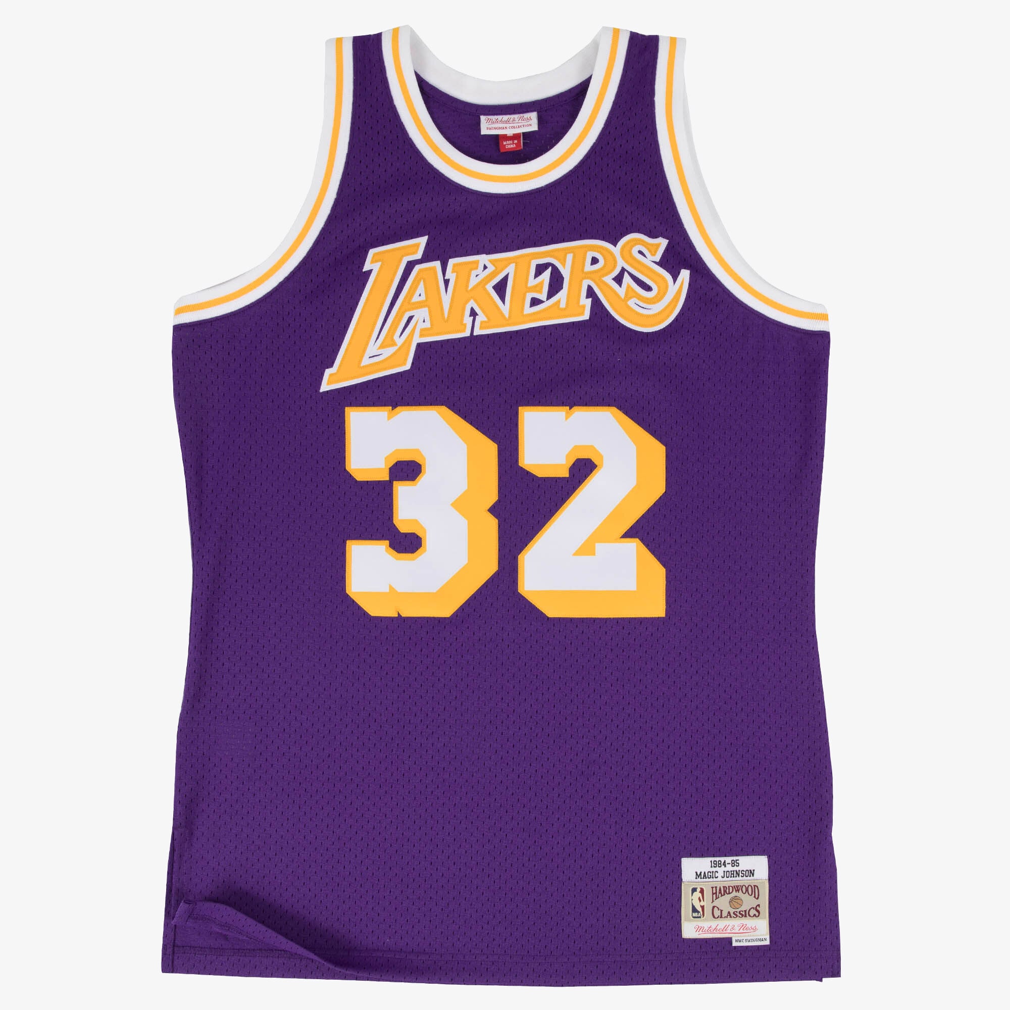 Maillot Mitchell & Ness Swingman des Los Angeles Lakers Road Magic Johnson 1984-85 - Homme Taille: S