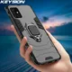 EllY316Shockproof Armor Case Ring Stand Bumper Silicone PC Phone Back Cover Samsung Galaxy M31