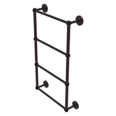 Allied Brass Prestige Regal Collection 4 Tier 24 Inch Ladder Towel Bar with Dotted Detail