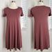 Madewell Dresses | Madewell Swingy Tee Dress Xxs. | Color: Red | Size: Xxs