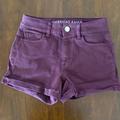American Eagle Outfitters Shorts | Burgundy Ae Jean Shorts | Color: Purple/Red | Size: 0