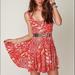 Free People Dresses | Free People Animal Godet Tank Dress Rare Print | Color: Red/White | Size: Xs