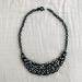 J. Crew Jewelry | J Crew Cluster Crystal Statement Necklace | Color: Black | Size: 20
