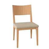 Brayden Studio® Beene Solid Wood Side Chair Wood/Upholstered in Brown | 34 H x 19.25 W x 21.5 D in | Wayfair BYST6027 42065289