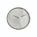 Joss & Main Dania Wall Clock Glass/Metal in Gray/White | 16 H x 16 W x 2 D in | Wayfair D06287FB2FBF4FF7A07EDEF6B29D5F17