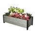 EverBloom Footed Trough Wood Plastic Composite Elevated Planter Composite in Gray | 14 H x 45 W x 19 D in | Wayfair E144519G
