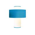 Lampe bleu turquoise D 35 cm