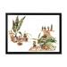 East Urban Home Indoor House Plants Urban Jungle III - Painting on Canvas Metal in Brown/Green/White | 30 H x 40 W x 1.5 D in | Wayfair