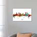 East Urban Home Denver Colorado Skyline by Michael Tompsett - Wrapped Canvas Painting Canvas | 18 H x 26 W x 1.5 D in | Wayfair