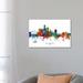 East Urban Home Des Moines Iowa Skyline by Michael Tompsett - Wrapped Canvas Graphic Art Canvas | 18 H x 26 W x 1.5 D in | Wayfair