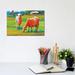 East Urban Home Two Fauve Goats by Patty Baker - Wrapped Canvas Painting Print Canvas | 8 H x 12 W x 0.75 D in | Wayfair