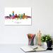 East Urban Home Oklahoma City Skyline by Michael Tompsett - Wrapped Canvas Painting Canvas | 8 H x 12 W x 0.75 D in | Wayfair