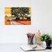 East Urban Home Cows Grazing by the Road by Patty Baker - Wrapped Canvas Painting Canvas | 8 H x 12 W x 0.75 D in | Wayfair