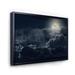 East Urban Home Cloudy Full Moon Night - Photograph on Canvas Canvas, Wood in Black/White | 12 H x 20 W x 1 D in | Wayfair