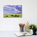 East Urban Home Grazing Cows under Big Clouds by Patty Baker - Wrapped Canvas Painting Canvas | 8 H x 12 W x 0.75 D in | Wayfair