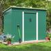 TOBBI_TOYS 9 ft. W x 4 ft. D Metal Lean-To Storage Shed | 68.1 H x 109.1 W x 52 D in | Wayfair HG61X1050-W03