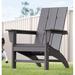 Highland Dunes Morden Poly/resin Plastic Adirondack Chair in Gray | 37.2 H x 29.72 W x 32.87 D in | Wayfair BCB898178069477CA0B59120A7839AE4