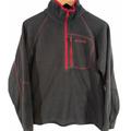 Columbia Jackets & Coats | Columbia Quarter Zip Youth Fleece Jacket Pullover | Color: Gray/Red | Size: 14/16
