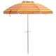 Multigot 2m Beach Umbrella, UPF50 + Sun Protection Garden Parasol Umbrella with Tilt Function, Outdoor Sunshade Shelter Parasol for Backyard, Pool, Balcony and Terrace (Red + Yellow)