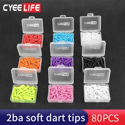 CyeeLife-Embouts de fléchettes en plastique professionnels pointes de rechange 8 couleurs style