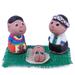 NOVICA Shipibo Nativity, Ceramic nativity scene (3-piece)