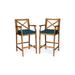 Perla Outdoor Acacia Wood Barstool by Christopher Knight Home (Set of 2)