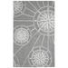 "Liora Manne Frontporch Compass Indoor/Outdoor Rug Grey 42""x66"" - Trans Ocean FTP46144747"