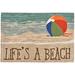 "Liora Manne Frontporch Life's A Beach Indoor/Outdoor Rug Sand 30""x48"" - Trans Ocean FTP34151612"