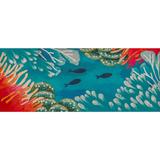 "Liora Manne Illusions Reef & Fish Indoor/Outdoor Mat Coral 23""x59"" - Trans Ocean ILUR5329217"