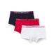 Emporio Armani Men's Underwear 3-Pack Trunk Mixed Waistband, White/Poppy/Marine, M