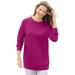 Plus Size Women's Fleece Sweatshirt by Woman Within in Raspberry (Size 4X)