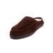 Extra Wide Width Men's Microsuede Clog Slippers by KingSize in Brown (Size 15 EW)