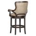 Fairfield Chair Spritzer Swivel Stool Wood/Upholstered in Gray/Brown | 43 H x 25.75 W x 27.75 D in | Wayfair 2008-C6_9171 Steel_Walnut