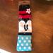 Disney Accessories | Authentic Disney Minnie Mouse Socks New With Tag | Color: Black/Red | Size: Os