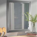 Mercury Row® Tacony Modern & Contemporary Industrial Beveled Full Length Mirror in Gray/Black | 35 H x 35 W x 0.75 D in | Wayfair