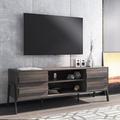 17 Stories Halverson TV Stand for TVs up to 65" Wood in Brown | 20.9 H in | Wayfair 8CFB6A3AAD5F40808C8768C48C88D16D